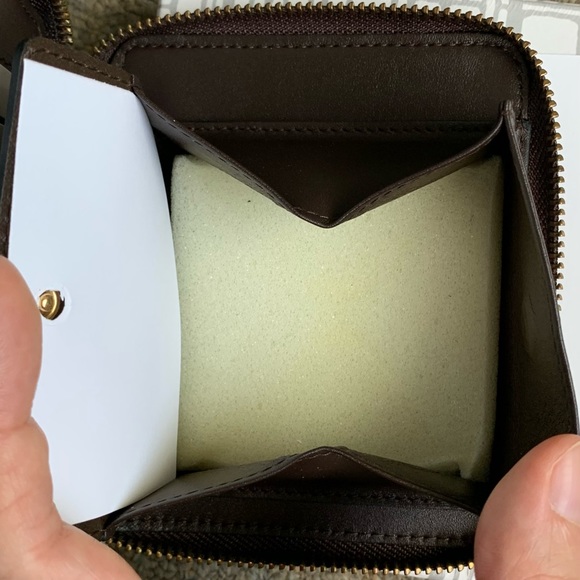 *SOLD* Comme des Garcons SA2100 Compact Zip Around Arecalf Bifold Wallet, Brown - Picture 12 of 17